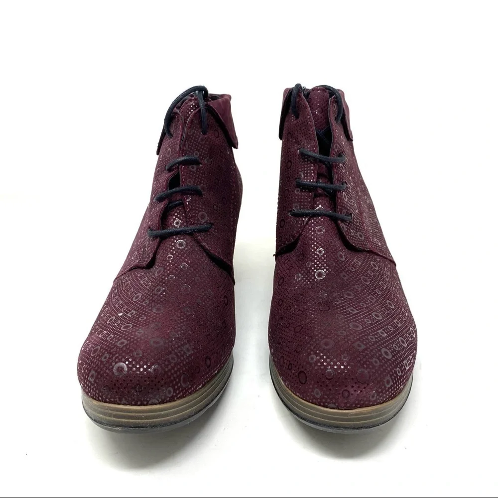 Wolky Jacquerie Leather boots bordo drops